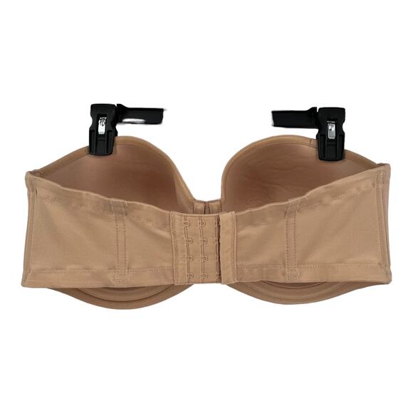 Wacoal bra 854119 Red Carpet Convertible strapless tan 38DDD 38F MISSING STRAPS - Picture 3 of 5